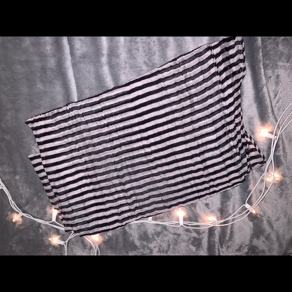 Pink and Black Scarf